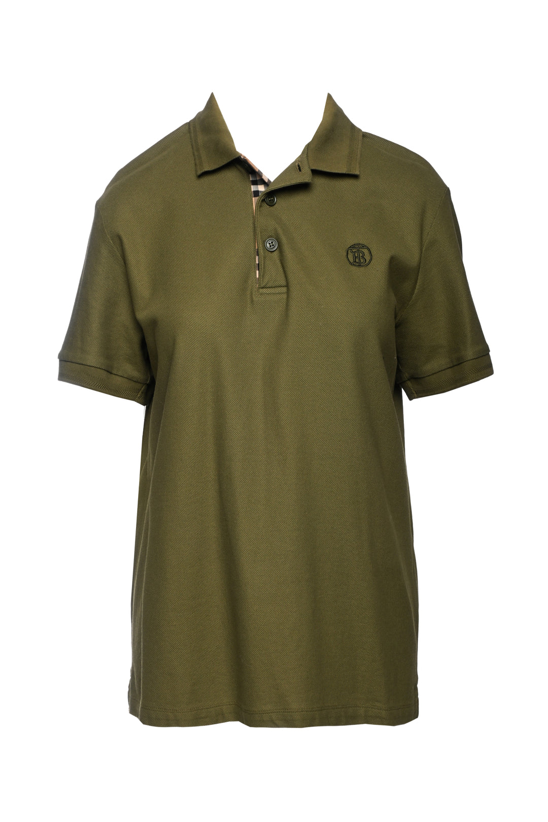 Burberry Size M Men's Eddie TB Logo Embroidered Polo Shirt
