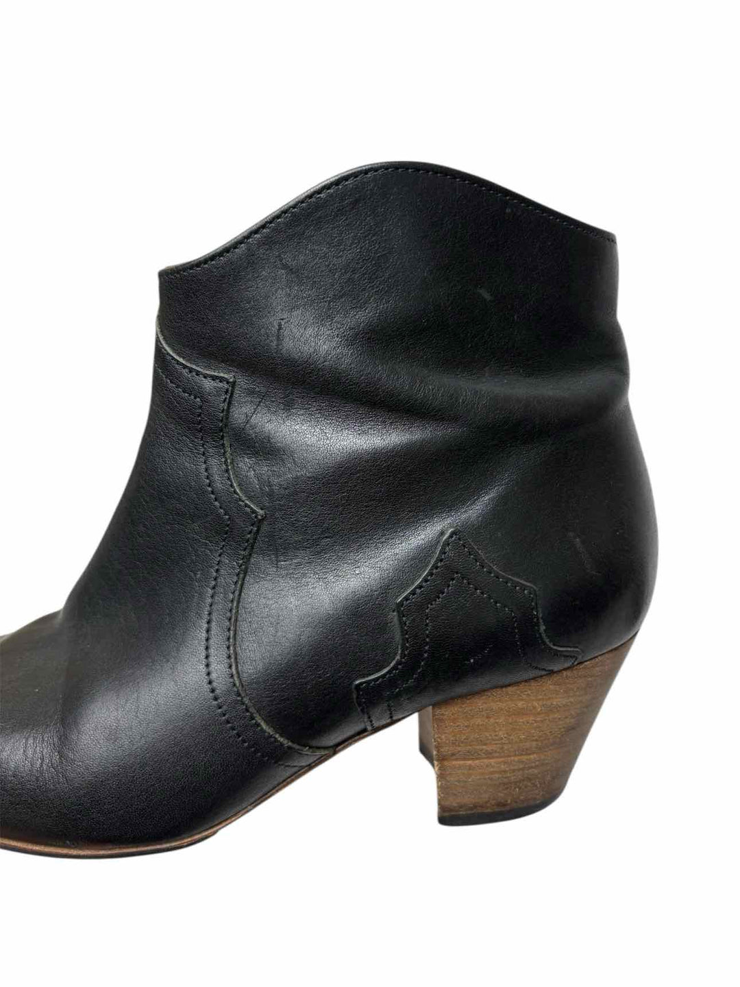 Isabel Marant Size 37 Leather Western Ankle Boots