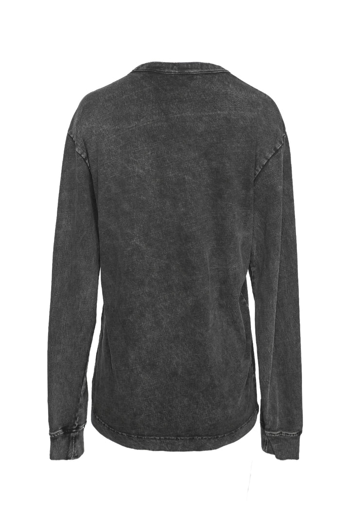 Alexander Wang Size XS Unisex Acid Wash Logo Long Sleeve T-Shirt