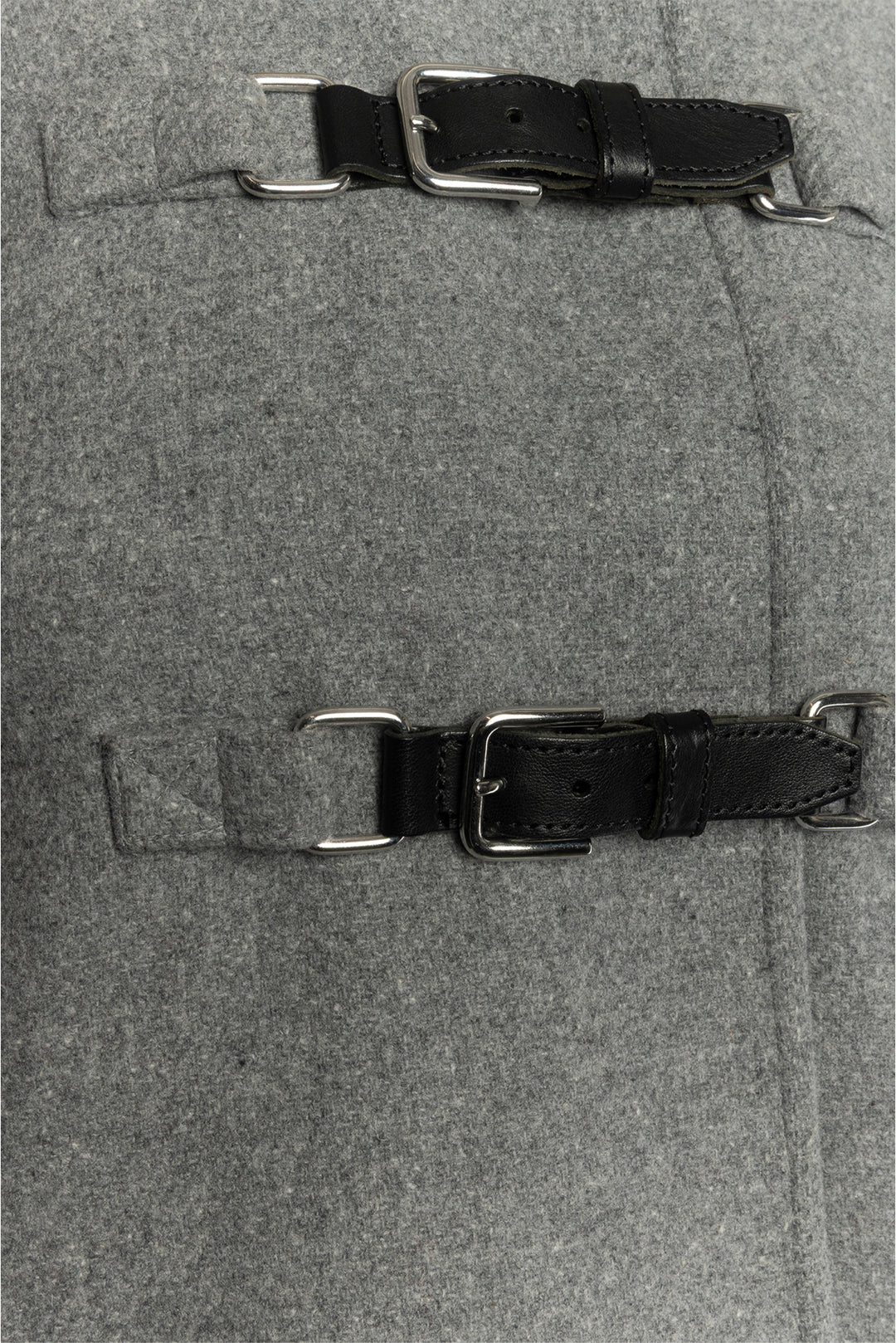 maje Size 38 Wool-Blend Faux Fur Coat