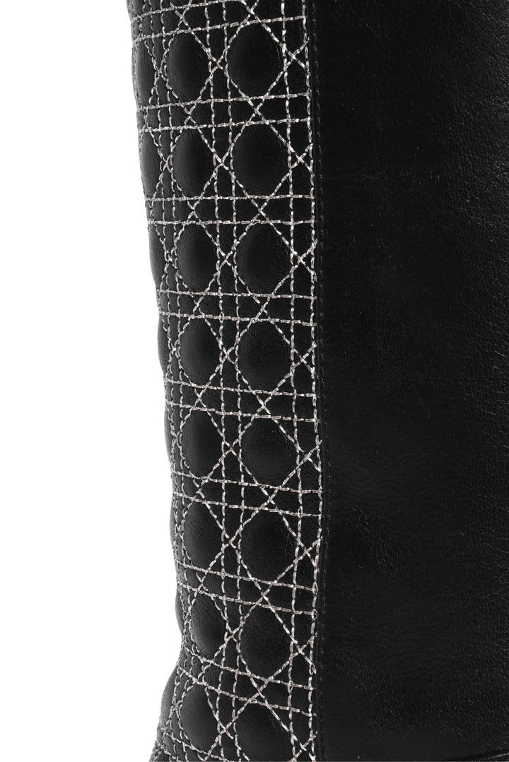 Dior Size 34 Cannage Quilted Tall Boots