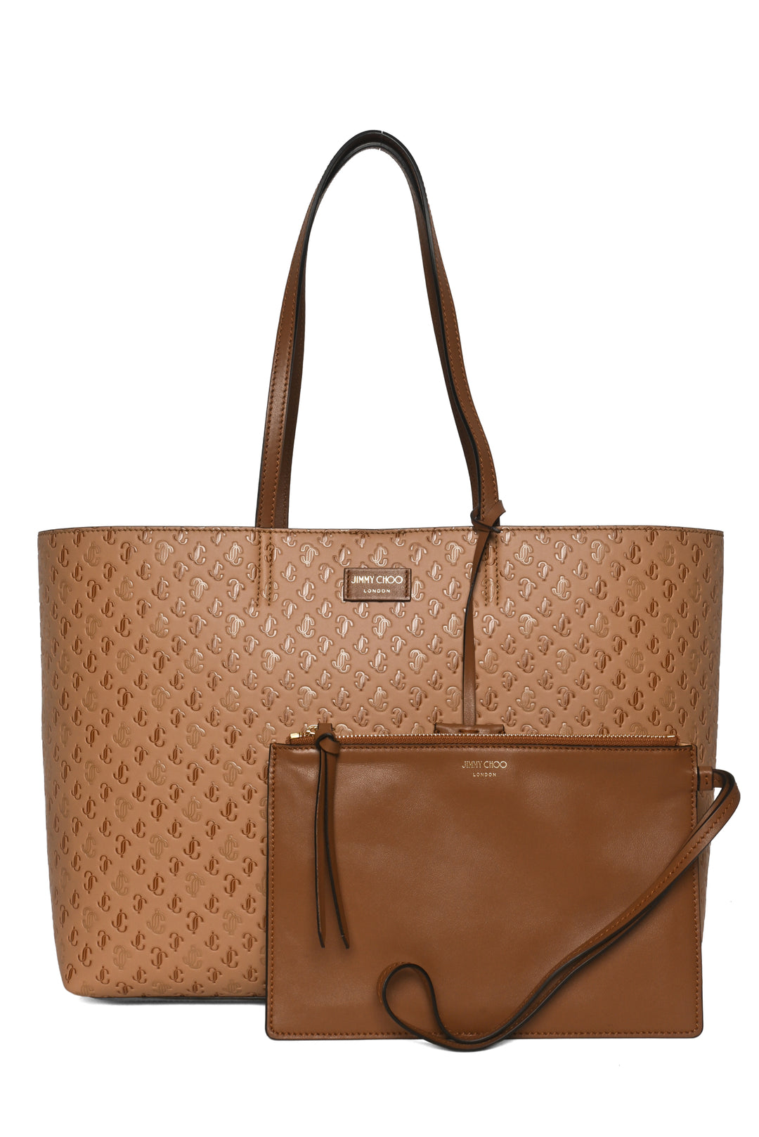 Jimmy Choo Nine2Five Logo-Embossed East-West Tote