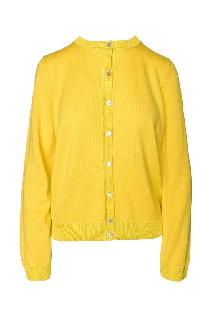 St. John Size S Wool-Blend Button-Up Cardigan