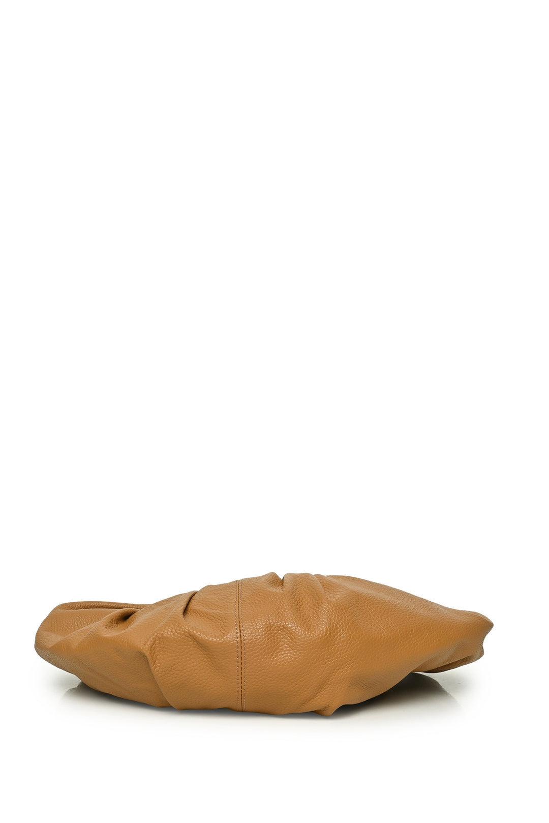 Gia Studios Croissant Pleated Vegan Leather Shoulder Bag