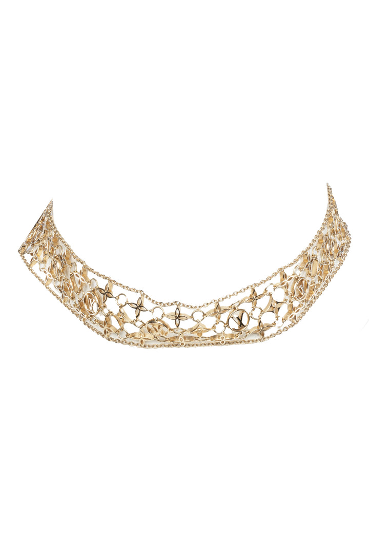 Louis Vuitton Filigram Gold Tone Choker