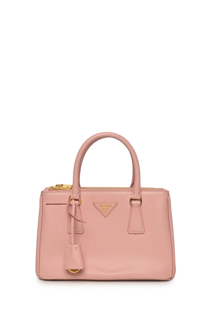 Prada Saffiano Lux Small Double Zip Galleria Tote