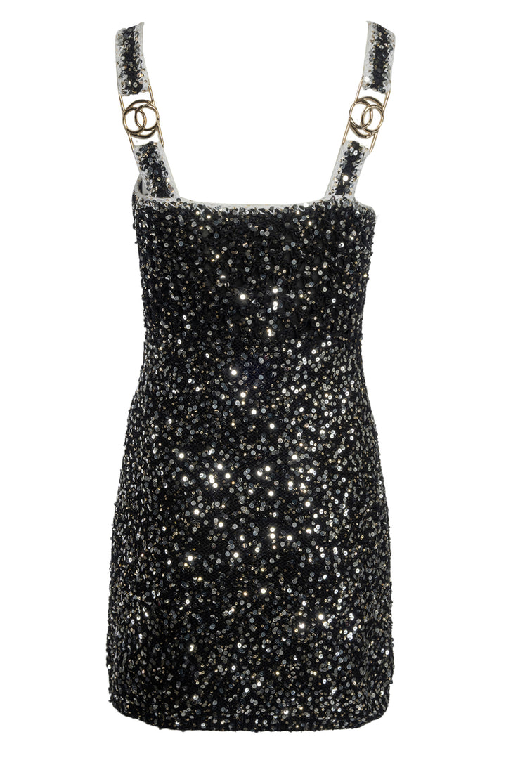 Chanel Size 36 Sequin Knit Mini Dress