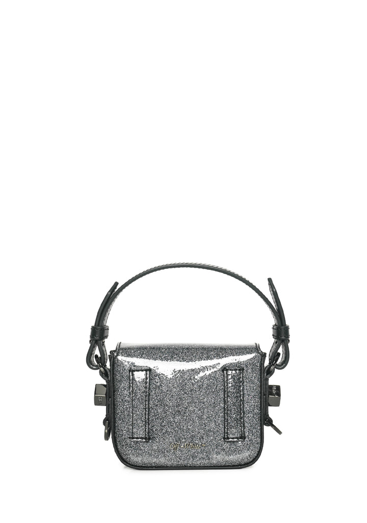Off White Glitter Baby Flap Bag