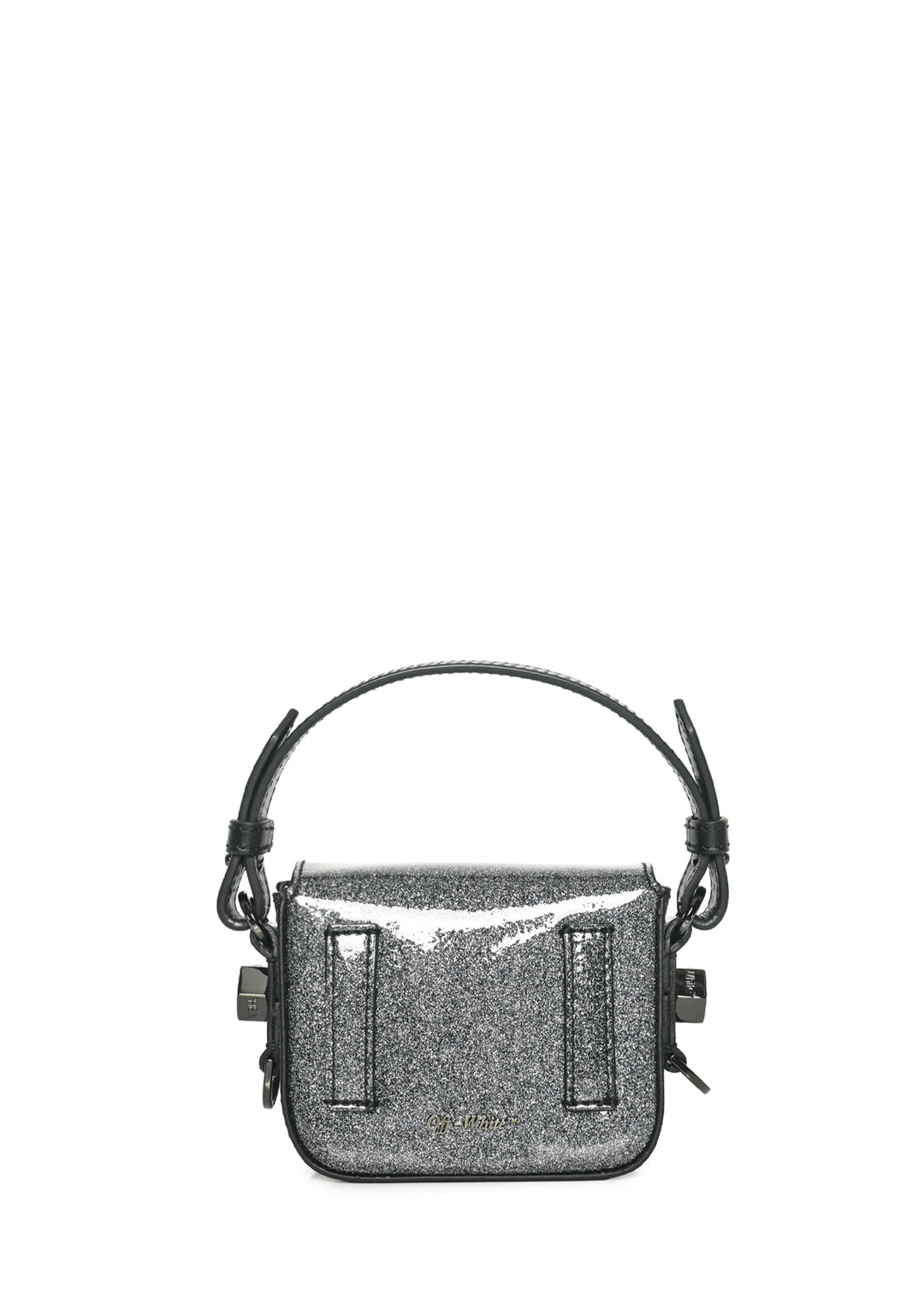 Off White Glitter Baby Flap Bag