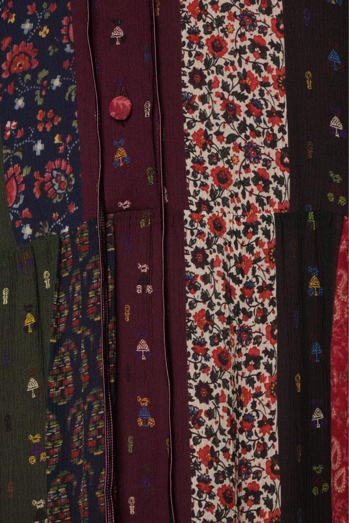 Etro Size 44 Silk Printed Maxi Dress