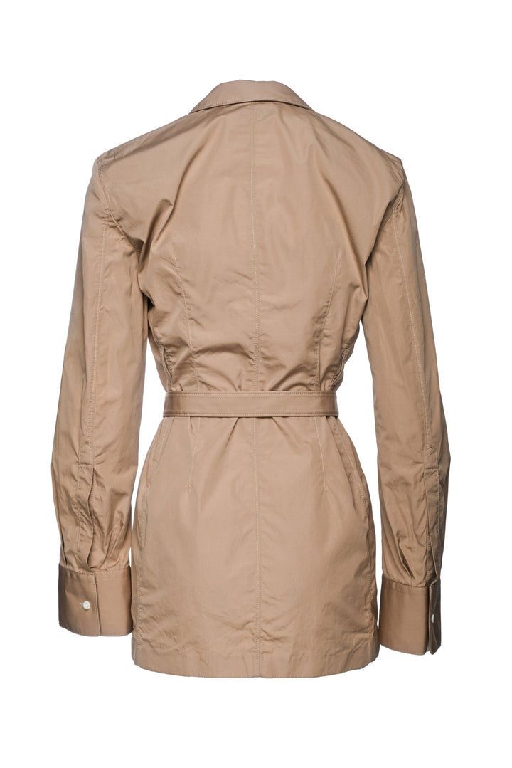 Prada Size 2 2023 Chino Cinched Cotton Mini Dress