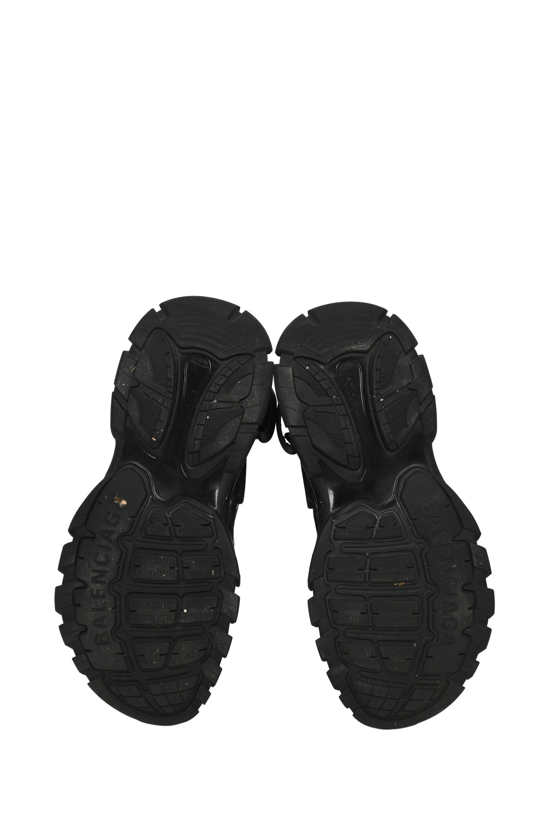 Mens Shoe Size 11 Balenciaga Men's 'Triple Black' Track Open-Toe Sandals