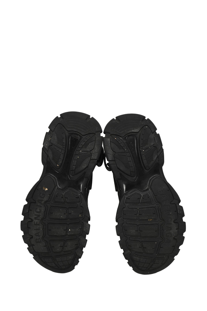 Mens Shoe Size 11 Balenciaga Men's 'Triple Black' Track Open-Toe Sandals