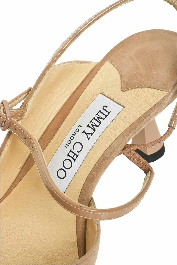 Jimmy Choo Size 36.5 Suede Ray Slingback Pumps