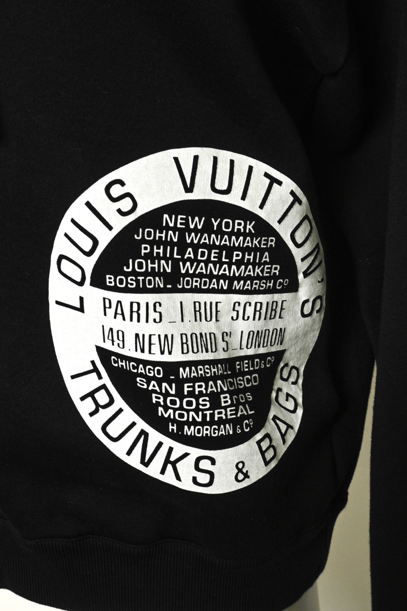Louis Vuitton Size M LV Stamp Trunks & Bags Zip-Up Sweatshirt
