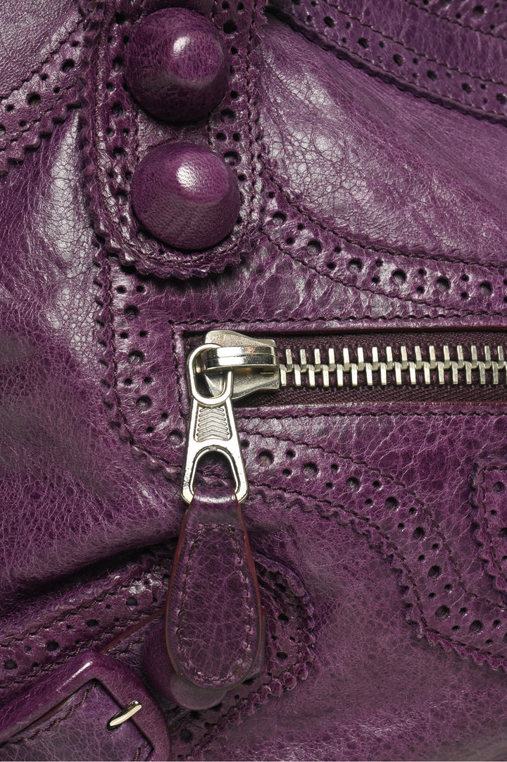 Balenciaga Giant Brogues Covered Motocross City Bag