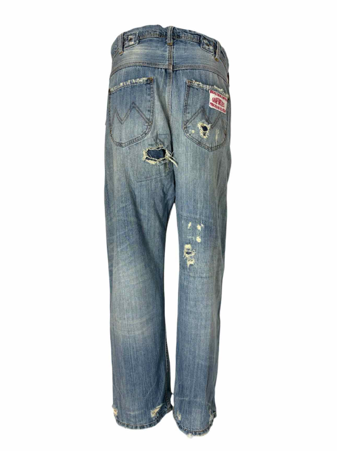 Magnolia Pearl Size OS Distressed Patch Pocket Jeans
