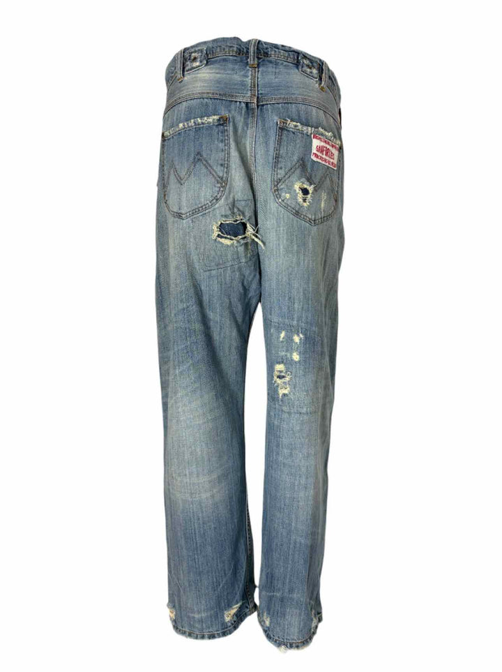 Magnolia Pearl Size OS Distressed Patch Pocket Jeans