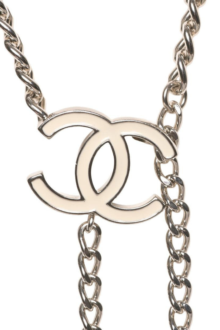 Chanel 2010 Enamel CC Logo Chain Belt