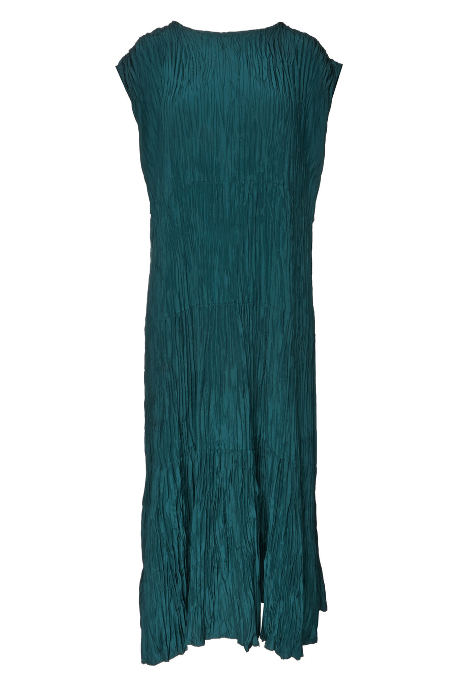 Eileen Fisher Size XL Tiered Pleated Silk Maxi Dress - Luxury Used Designer  Dresses
