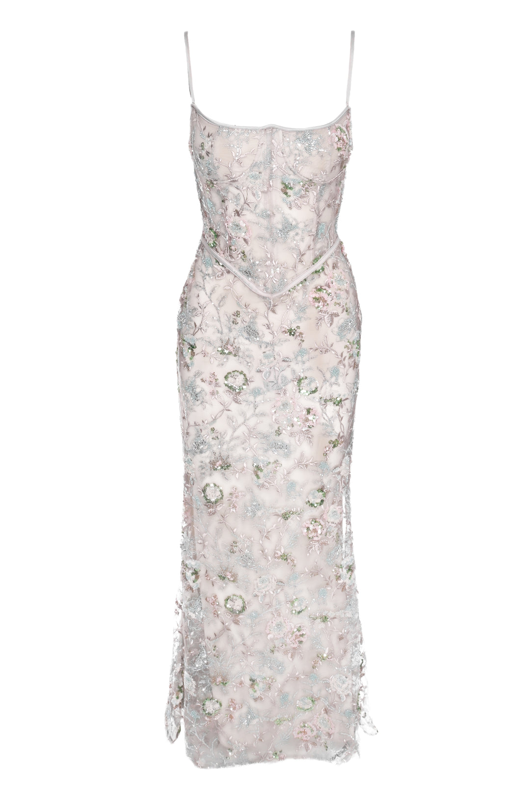 House Of CB London Size S Naima Embellished Beaded Corset Maxi Dress