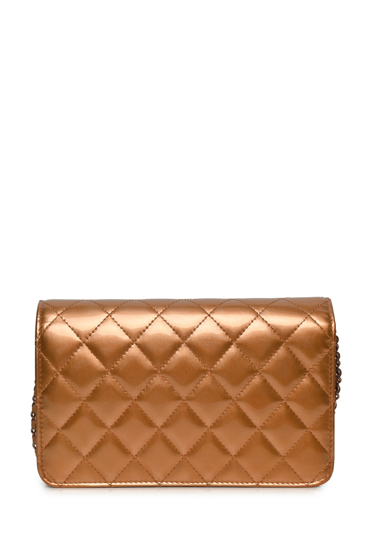 Chanel 2016-17 Enamel Coco Lock Wallet on Chain