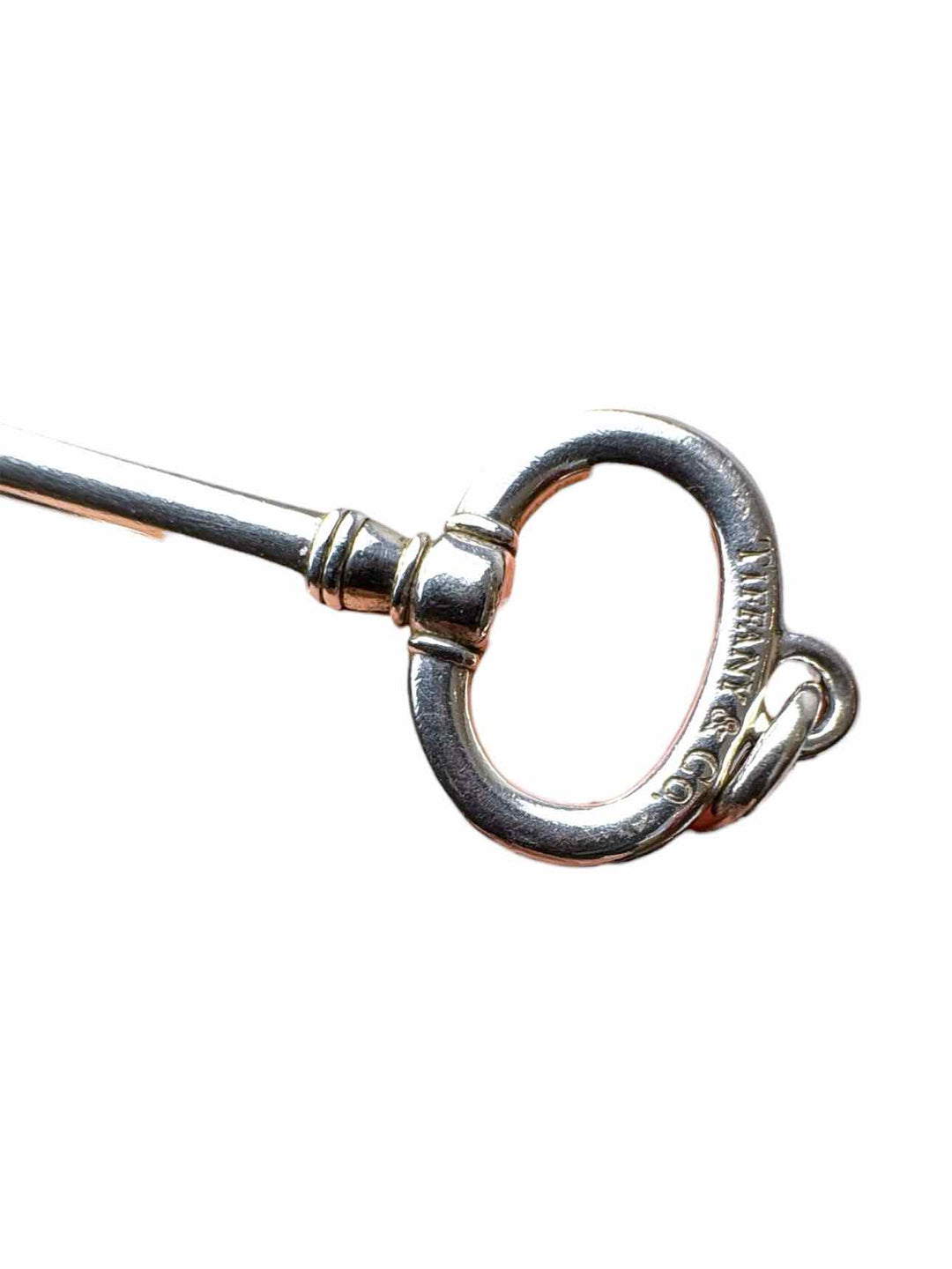 Tiffany & Co Silver Key Pendant Necklace