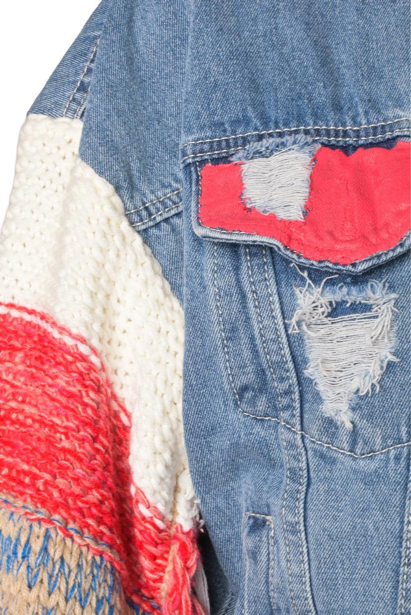 Wren + Glory Size S Simple Thoughts Denim Jacket