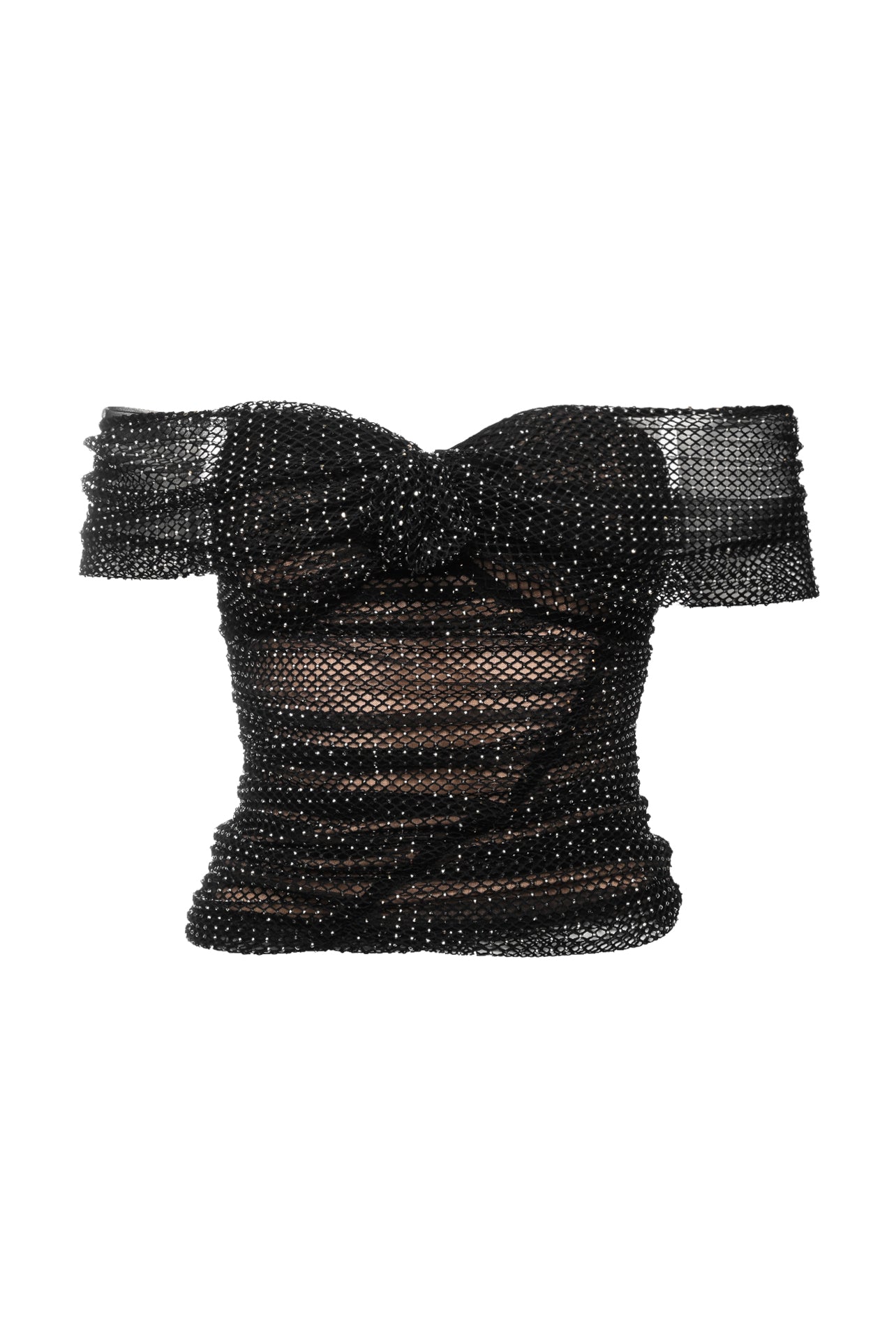 Self Portrait Size 2 Rhinestone Fishnet Tops - Luxury Used Designer ...