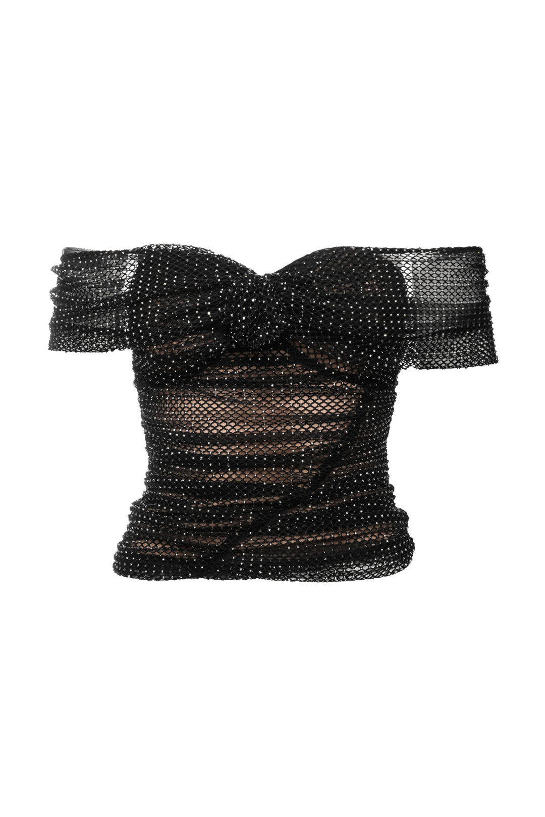 Self Portrait Size 2 Rhinestone Fishnet Tops