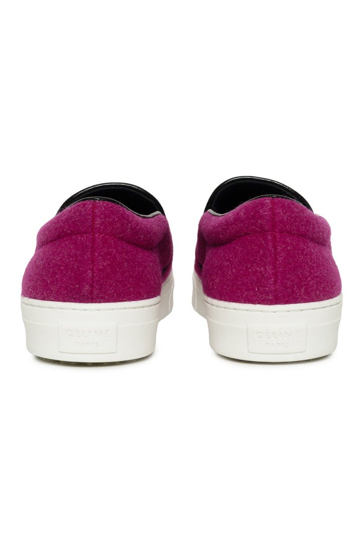 Celine Size 40 Wool Low Top Slip On Sneaker