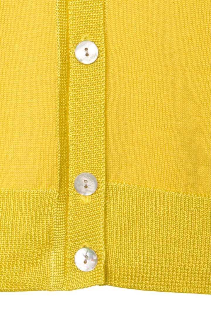 St. John Size S Wool-Blend Button-Up Cardigan