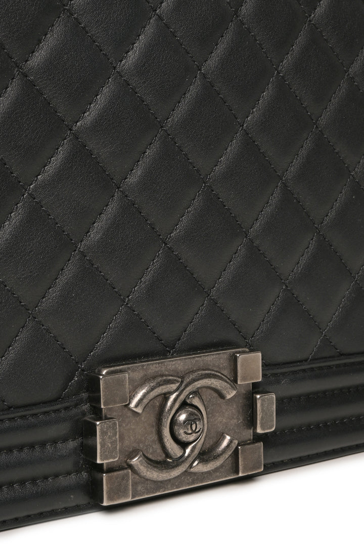 Chanel Quilted Lambskin Medium Boy Bag