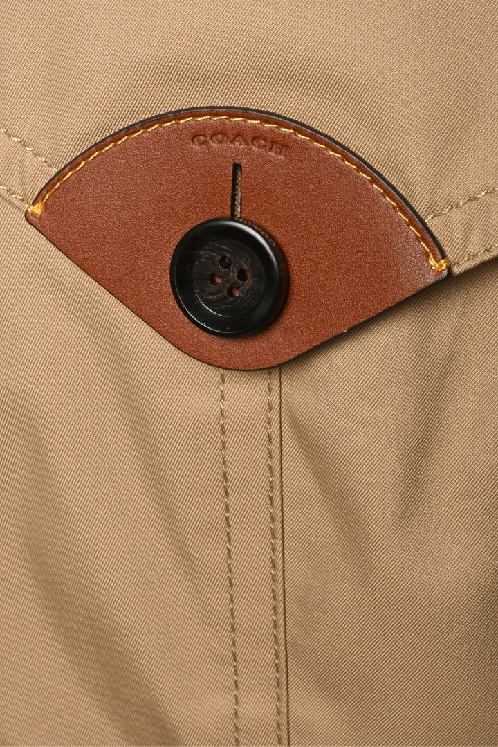 Coach Size S Mid Length Trench Coat