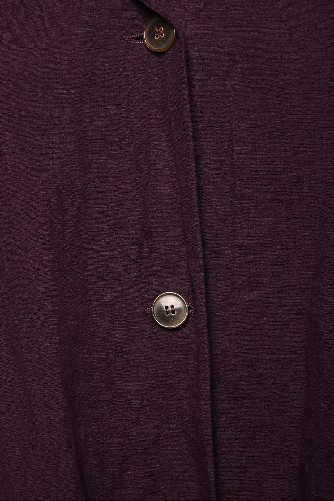 apuntob Size L Linen & Cotton Button-Up Midi Coat
