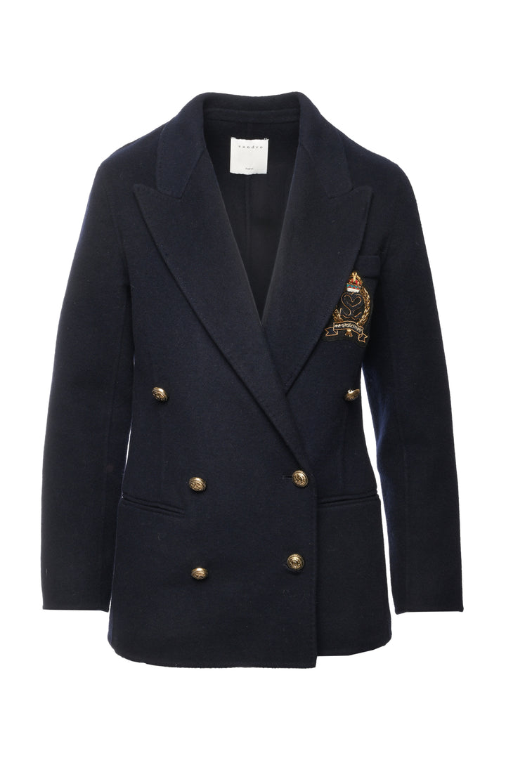 Sandro Size 34 Wool Blazer