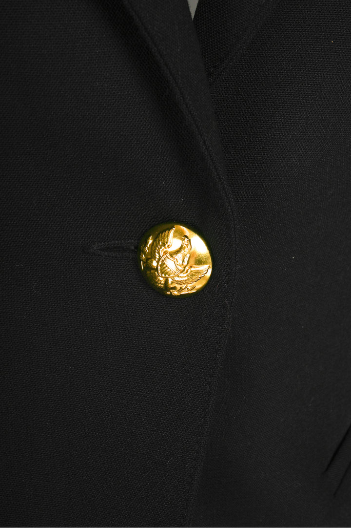 Smythe Size 2 Single Button Fitted Blazer