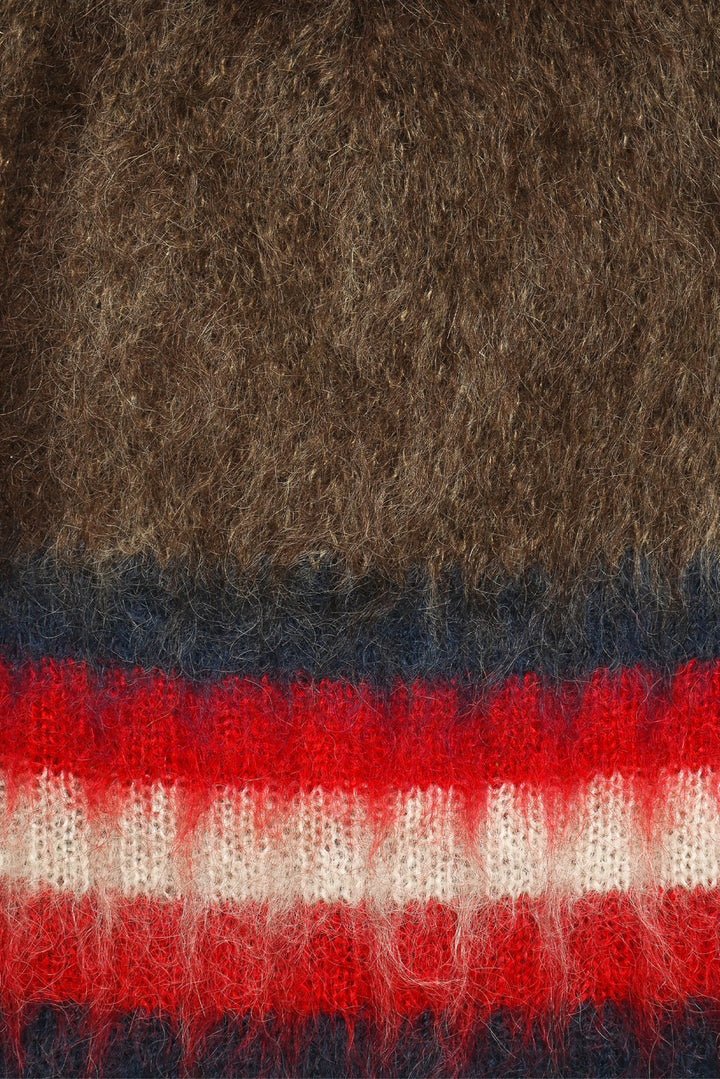 Balmain Size OS Monogram Brushed Mohair Beanie