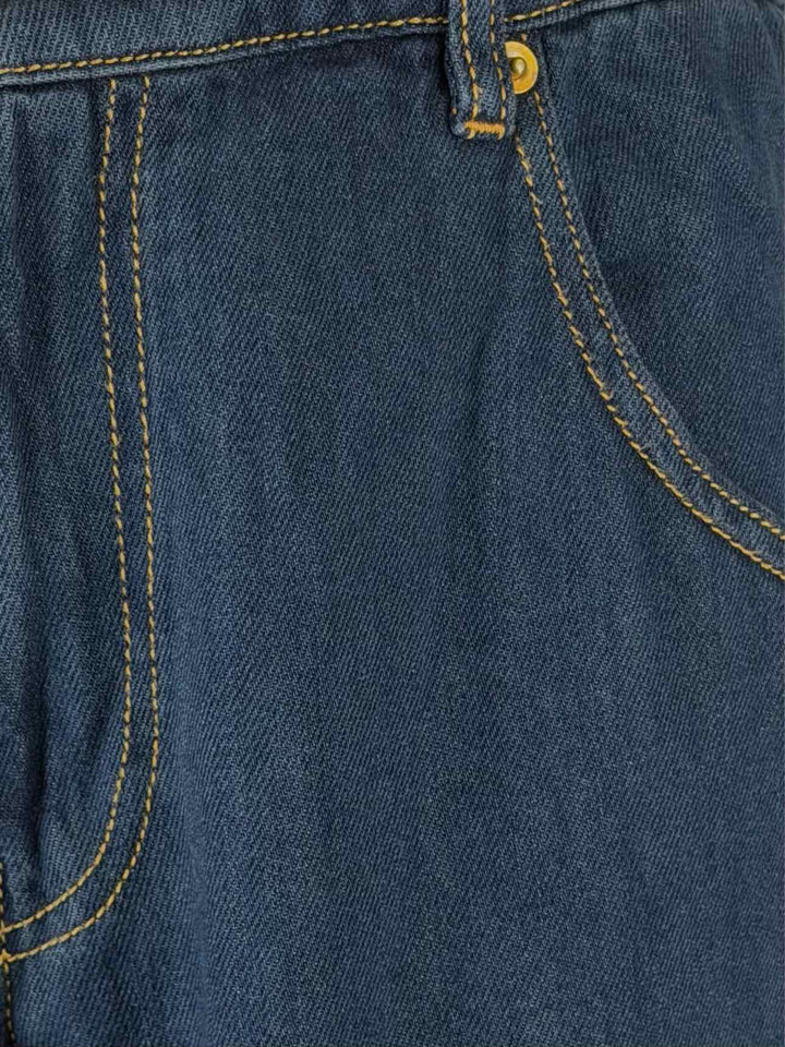 Darkpark Size 26 Ruched Waist Wide Leg Jeans