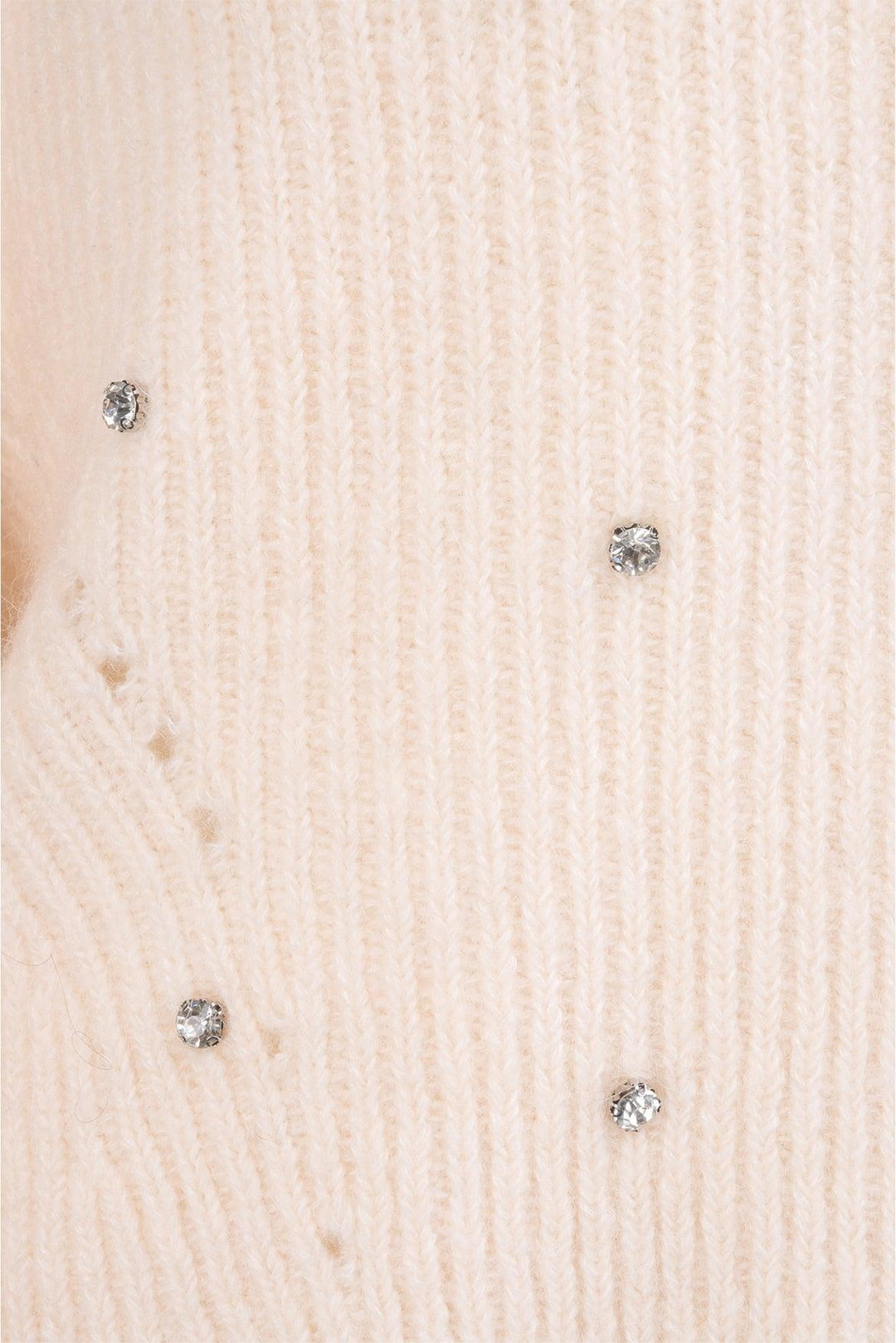 Self Portrait Size L Diamante Back Twist Jumper Sweater