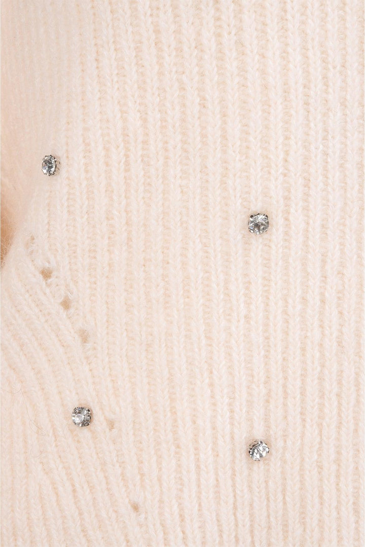 Self Portrait Size L Diamante Back Twist Jumper Sweater