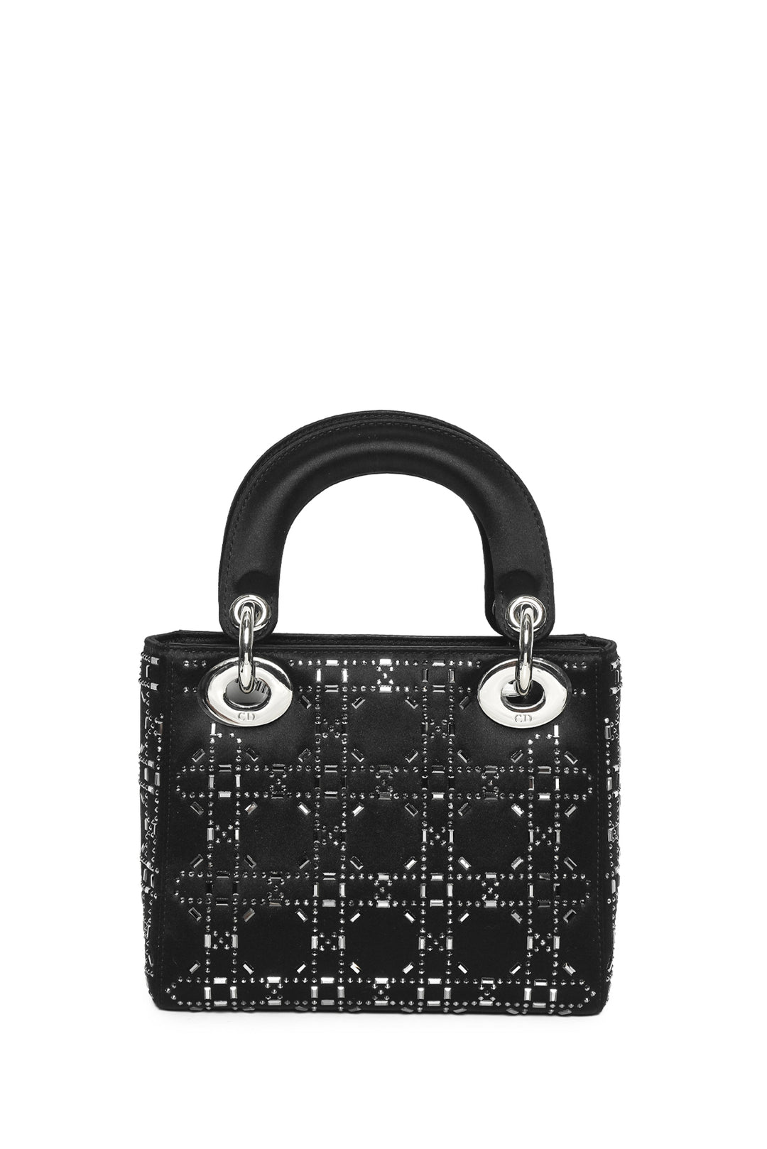 Dior 2017 Strass Cannage Satin Mini Lady Dior Bag