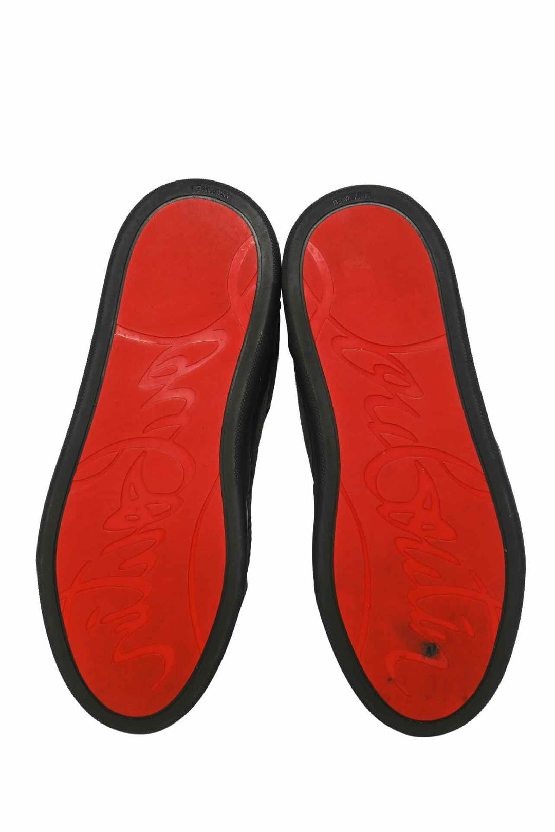 Louboutin Size 40 Men's Aurelien Flats Suede Sneakers