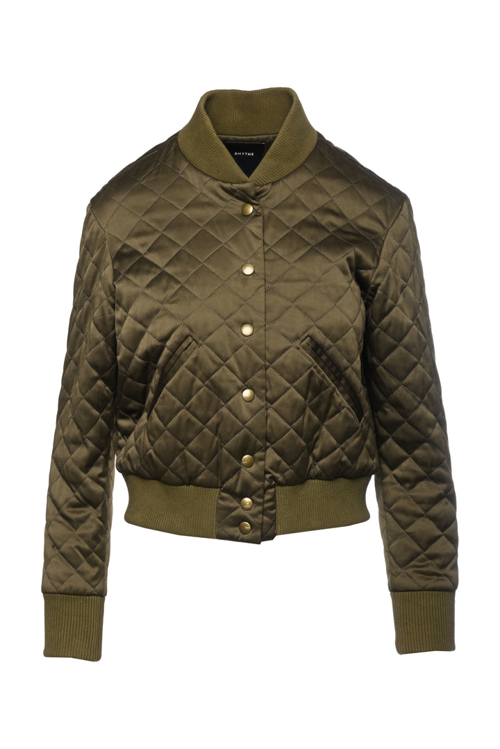Smythe Size 6 Quilted Bomber Jacket