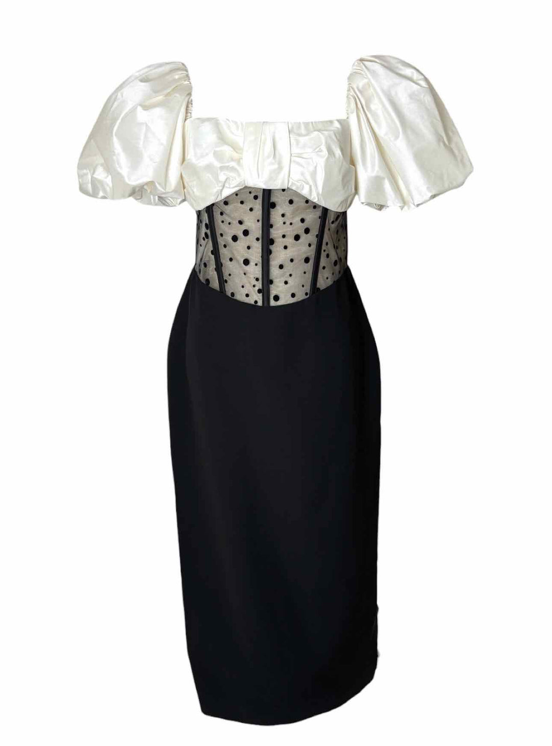 Rasario Size 44 Puffed Sleeve Corset Dress