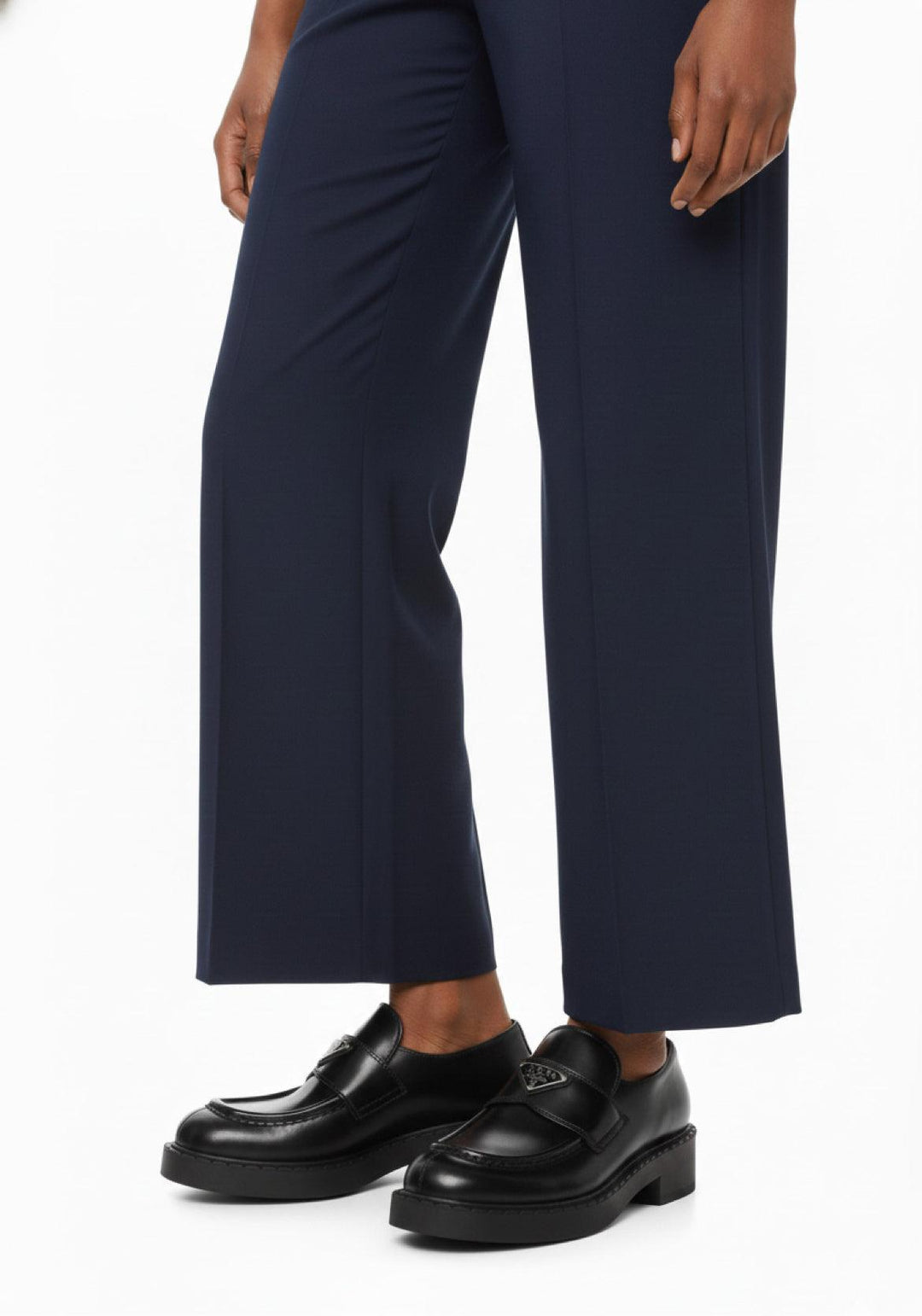 Prada Size 40.5 Brushed Leather Loafers