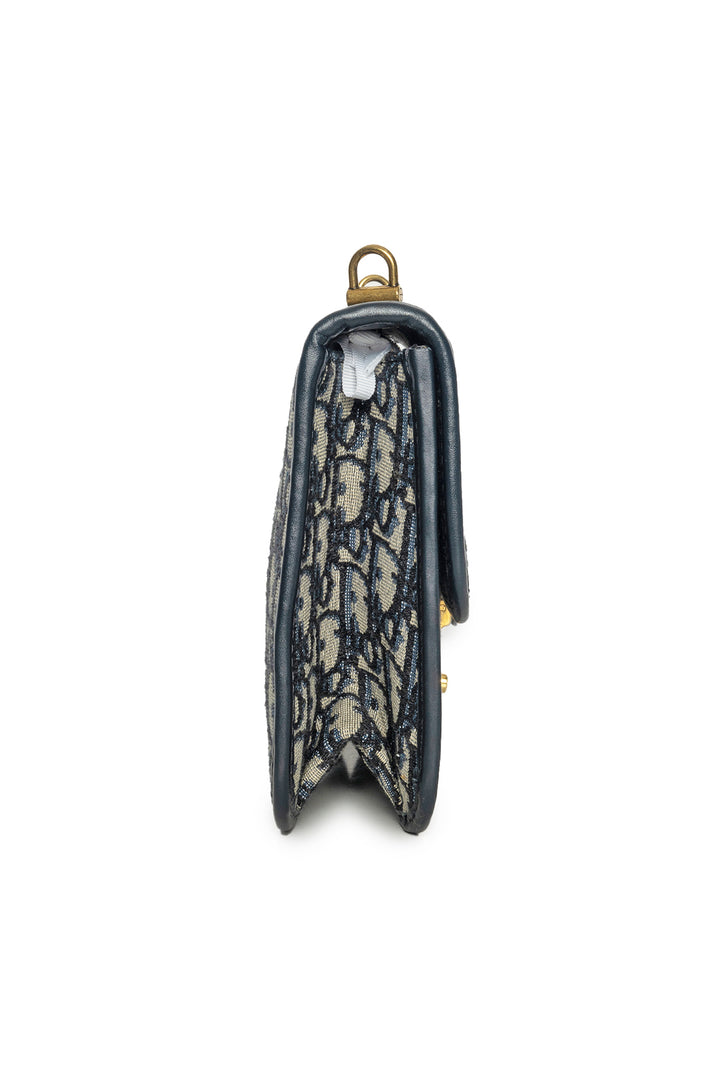 Dior 2019 Addict Flap Bag with Embellished Strap