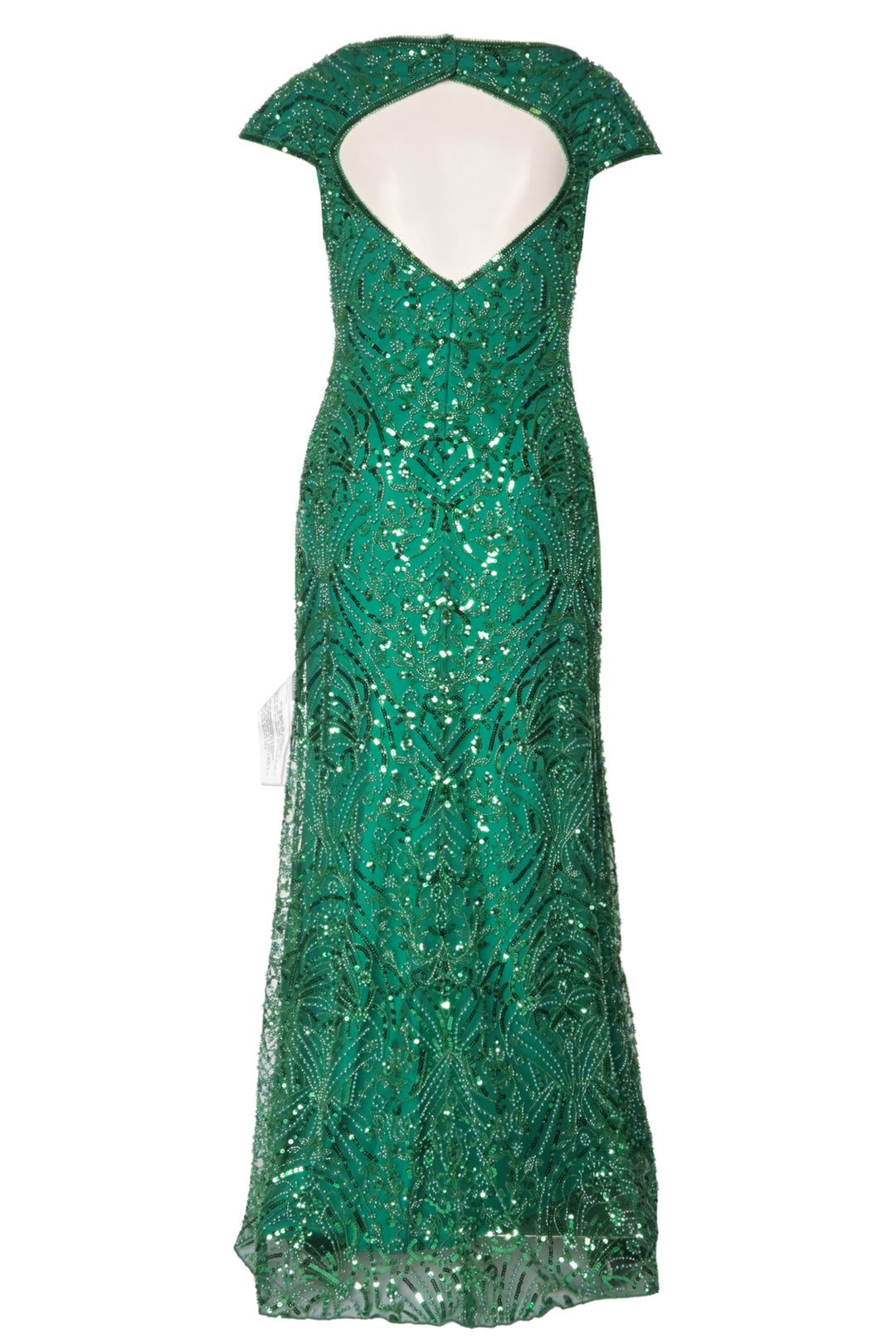 Tadashi Shoji Size 2 Cap Sleeve Beaded Gown