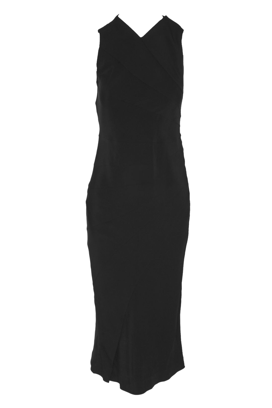 Jil Sander Size 36 Sleeveless Paneled Silk Dress