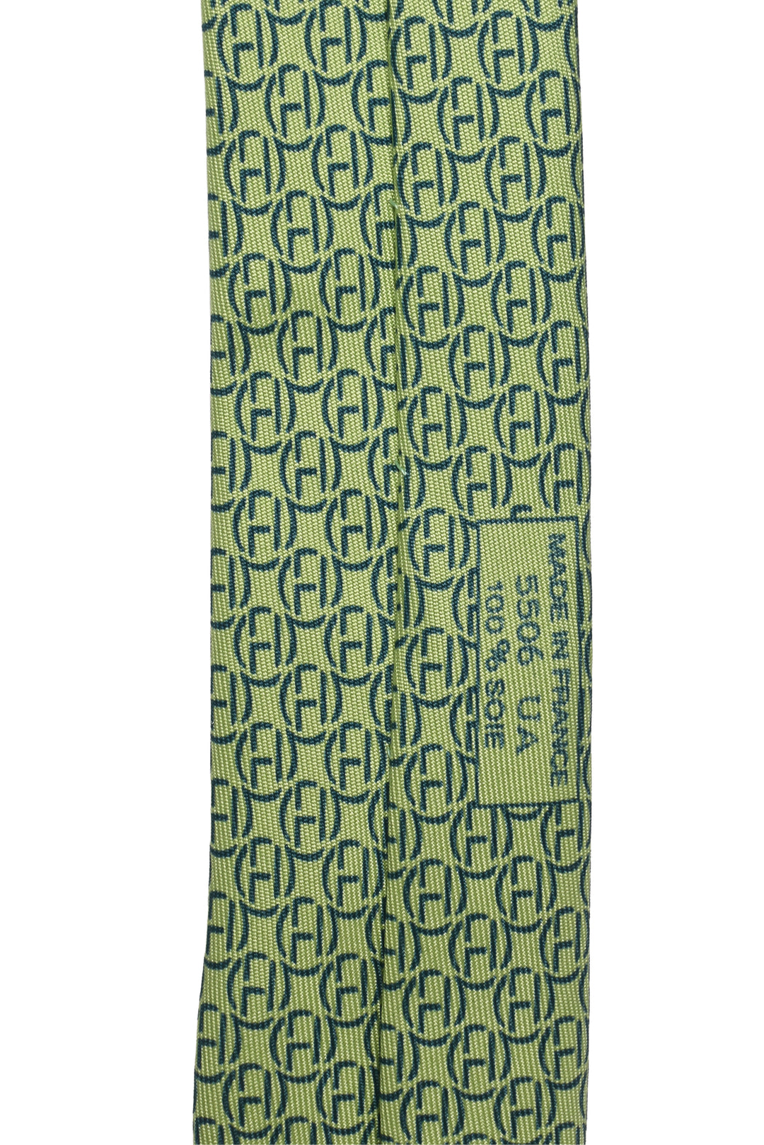 Hermes Size OS Men's H Logo Silk Tie